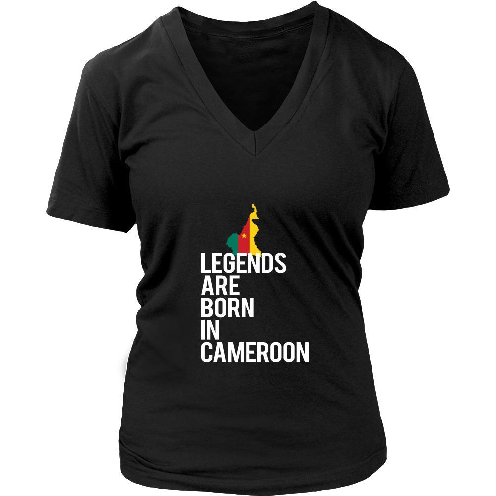 Cameroon Shirt - Legends are born in Cameroon - National Heritage Gift-T-shirt-Teelime | shirts-hoodies-mugs