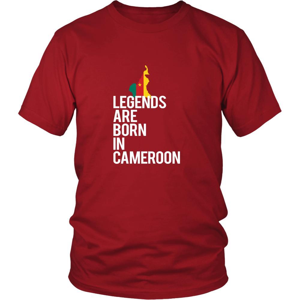 Cameroon Shirt - Legends are born in Cameroon - National Heritage Gift-T-shirt-Teelime | shirts-hoodies-mugs