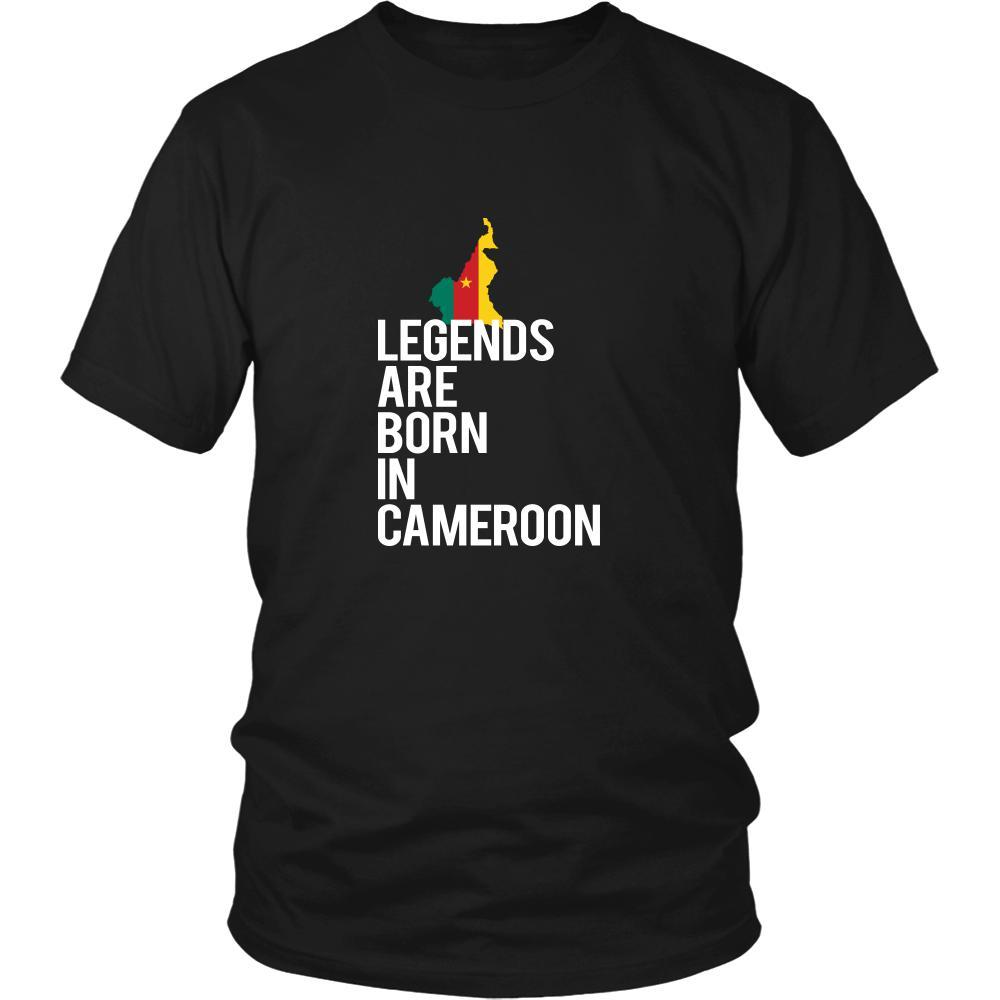 Cameroon Shirt - Legends are born in Cameroon - National Heritage Gift-T-shirt-Teelime | shirts-hoodies-mugs