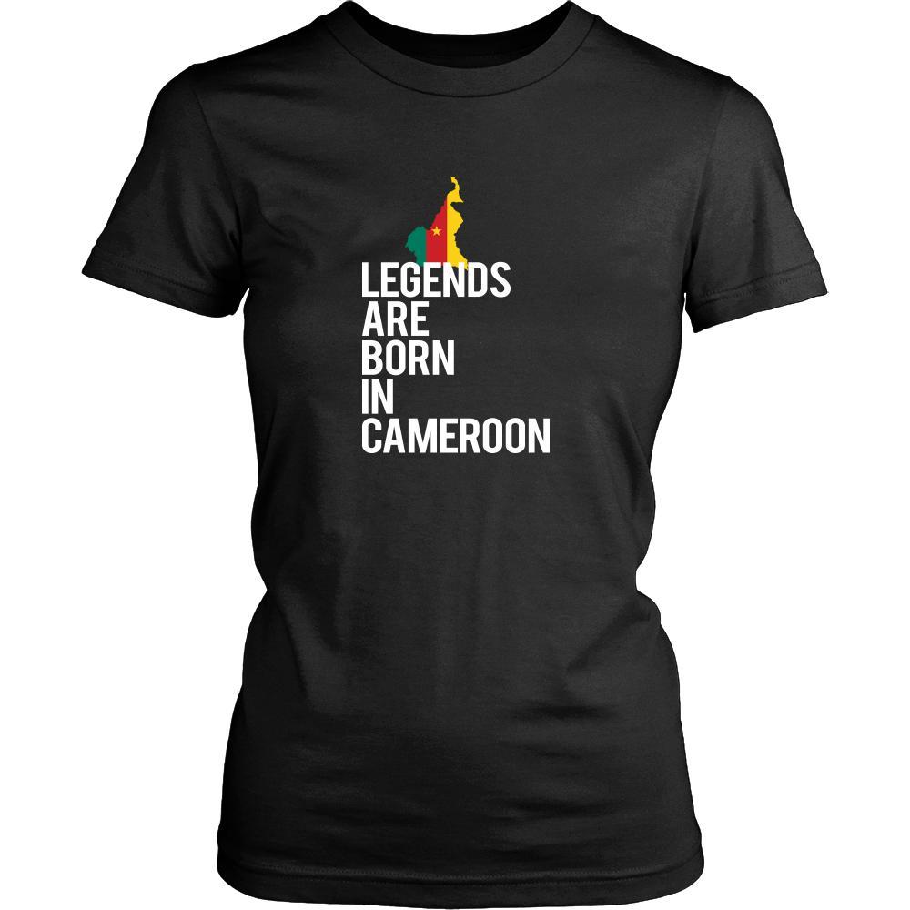 Cameroon Shirt - Legends are born in Cameroon - National Heritage Gift-T-shirt-Teelime | shirts-hoodies-mugs