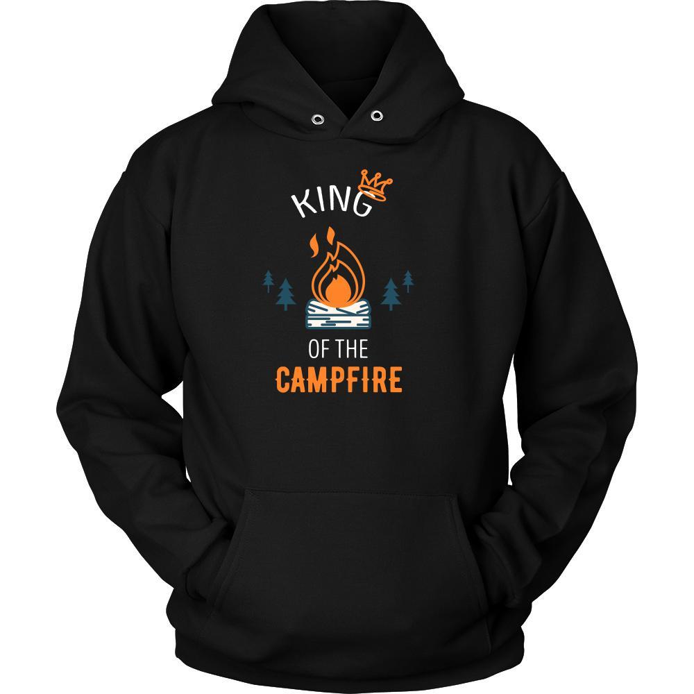 Campfire Camping shirt - King of the Campfire Camping-T-shirt-Teelime | shirts-hoodies-mugs