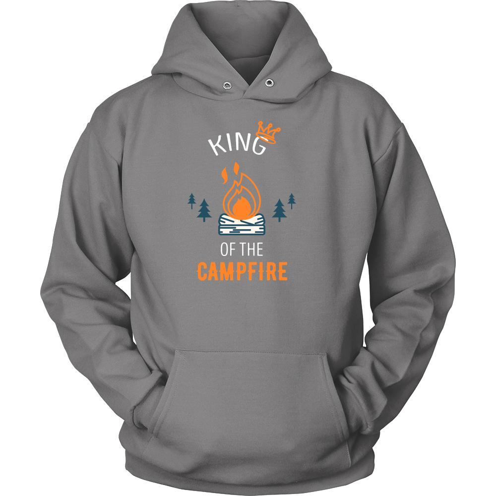 Campfire Camping shirt - King of the Campfire Camping-T-shirt-Teelime | shirts-hoodies-mugs