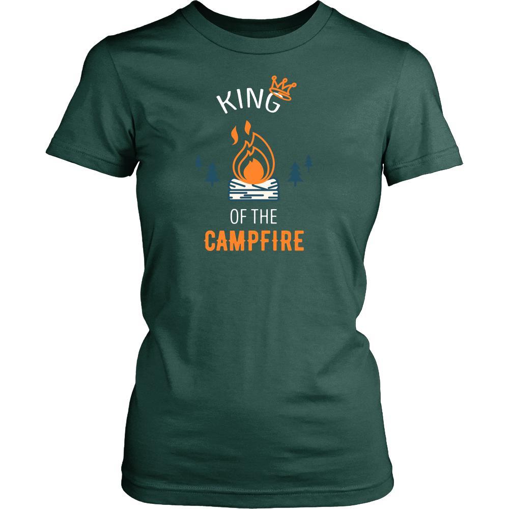 Campfire Camping shirt - King of the Campfire Camping-T-shirt-Teelime | shirts-hoodies-mugs