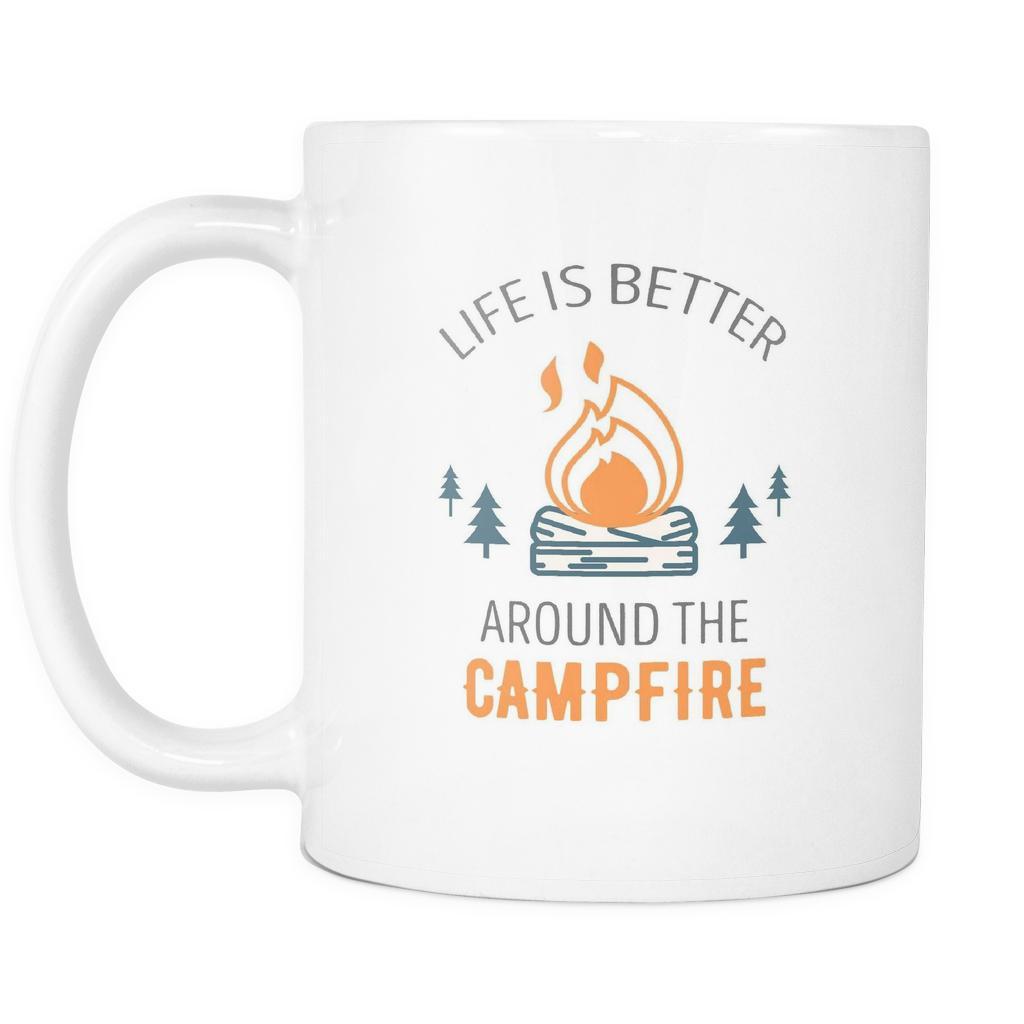 Camping Coffee Cup - Life is better around the Campfire-Drinkware-Teelime | shirts-hoodies-mugs