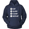 Camping - Eat Sleep Camping Repeat - Outdoor Hobby Shirt-T-shirt-Teelime | shirts-hoodies-mugs