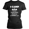 Camping - I Camp Because punching people is frowned upon - Outdoor Hobby Shirt-T-shirt-Teelime | shirts-hoodies-mugs