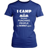 Camping - I Camp Because punching people is frowned upon - Outdoor Hobby Shirt-T-shirt-Teelime | shirts-hoodies-mugs