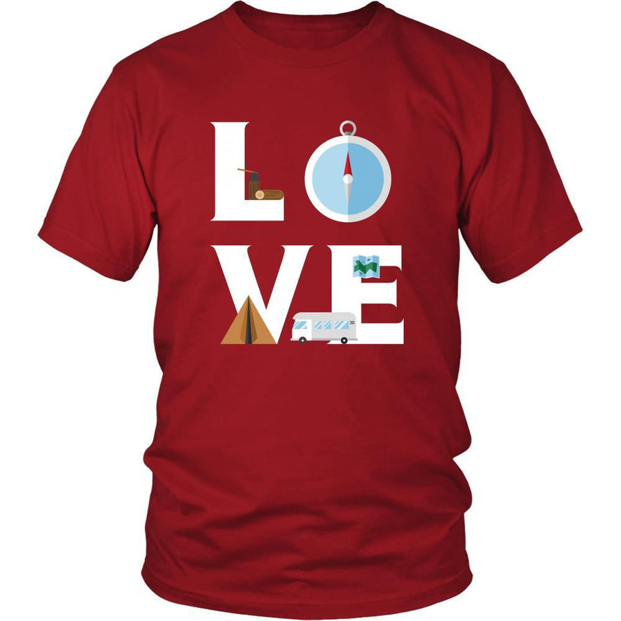 Camping - LOVE Camping - Camp Hobby Shirt-T-shirt-Teelime | shirts-hoodies-mugs