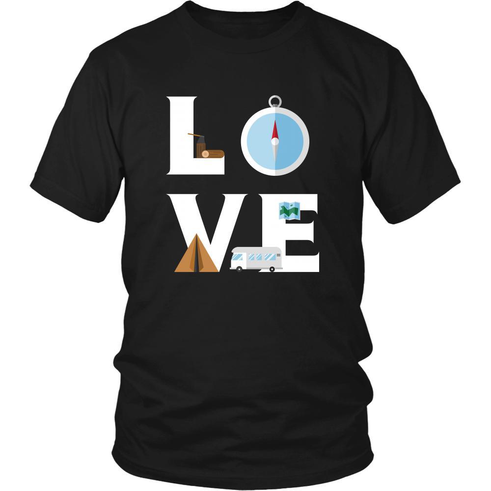 Camping - LOVE Camping - Camp Hobby Shirt-T-shirt-Teelime | shirts-hoodies-mugs