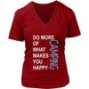 Camping Shirt - Do more of what makes you happy Camping- Hobby Gift-T-shirt-Teelime | shirts-hoodies-mugs