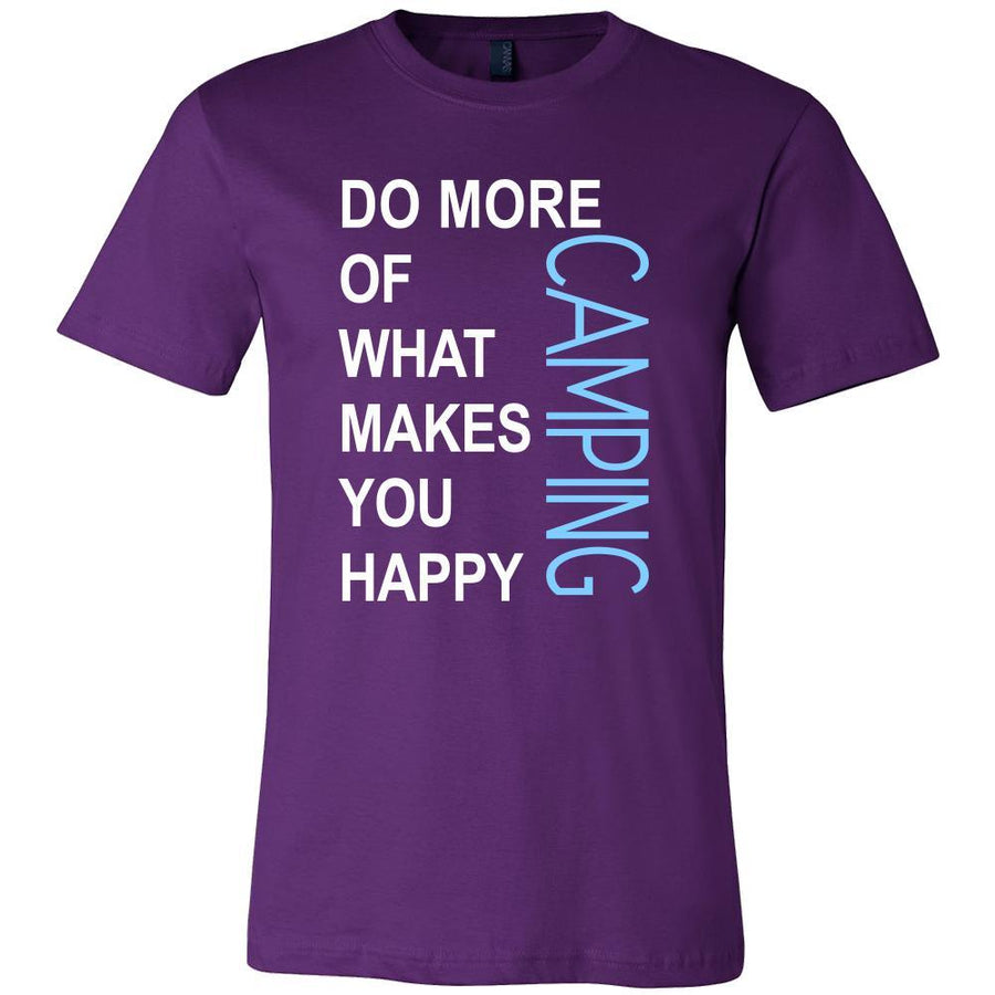 Camping Shirt - Do more of what makes you happy Camping- Hobby Gift-T-shirt-Teelime | shirts-hoodies-mugs