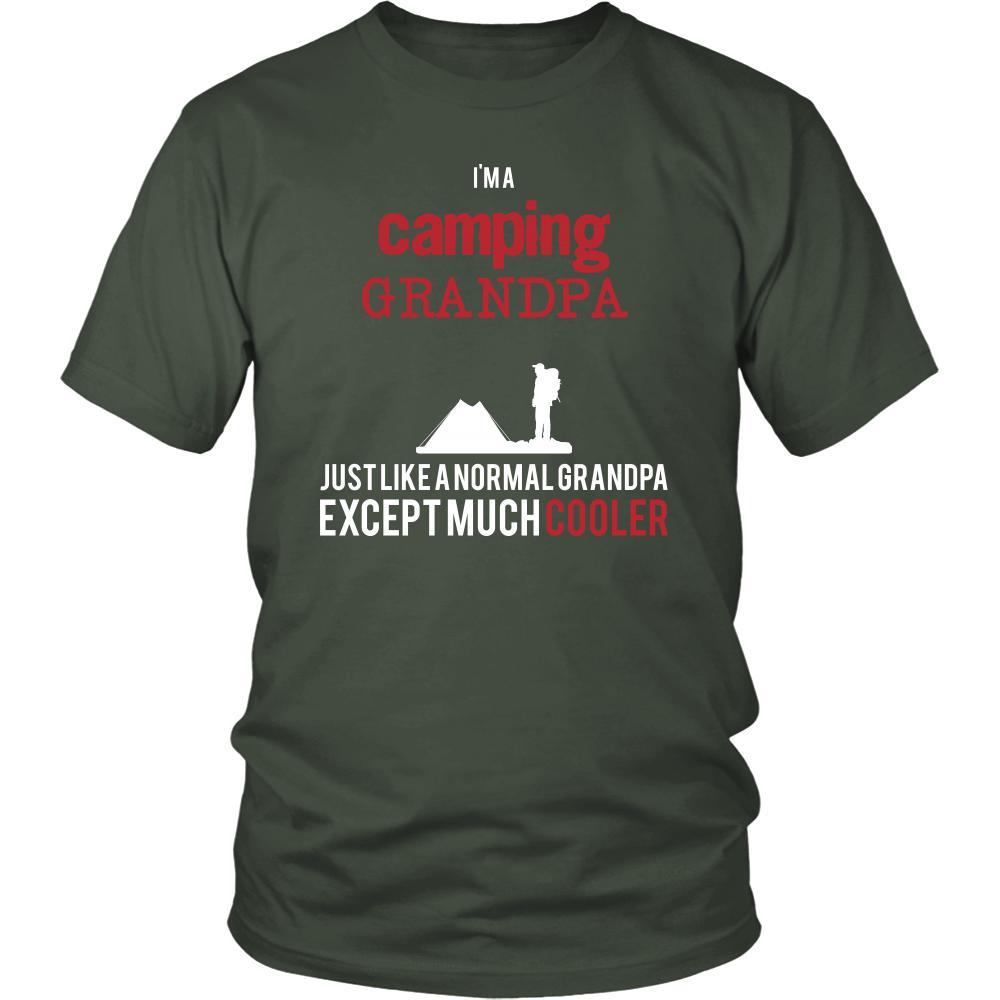 Camping Shirt - I'm a camping grandpa just like a normal grandpa except much cooler Grandfather Hobby Gift-T-shirt-Teelime | shirts-hoodies-mugs