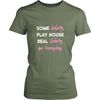 Camping Shirt - Some girls play house real girls go Camping- Hobby Lady-T-shirt-Teelime | shirts-hoodies-mugs