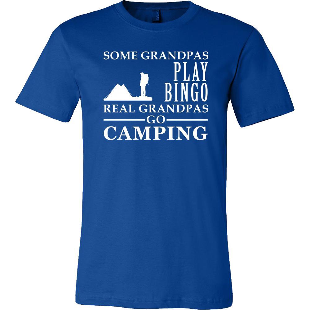 Camping Shirt Some Grandpas play bingo, real Grandpas go Camping Family Hobby-T-shirt-Teelime | shirts-hoodies-mugs