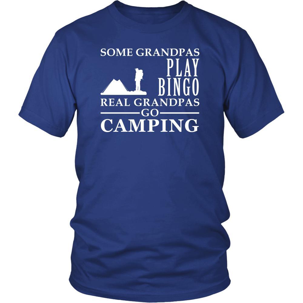 Camping Shirt Some Grandpas play bingo, real Grandpas go Camping Family Hobby-T-shirt-Teelime | shirts-hoodies-mugs