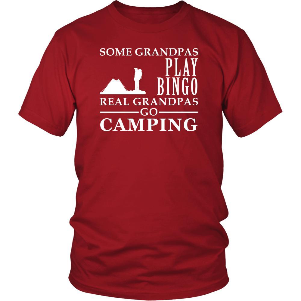 Camping Shirt Some Grandpas play bingo, real Grandpas go Camping Family Hobby-T-shirt-Teelime | shirts-hoodies-mugs