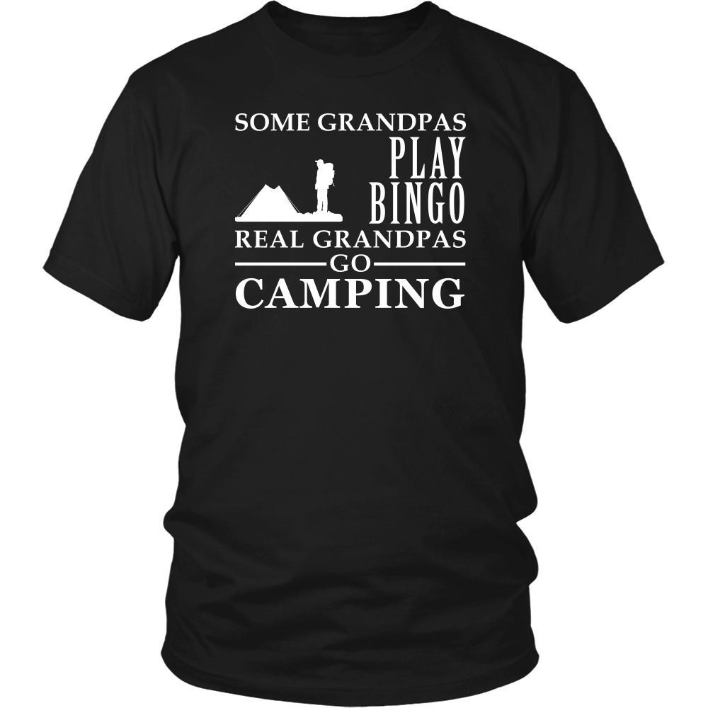 Camping Shirt Some Grandpas play bingo, real Grandpas go Camping Family Hobby-T-shirt-Teelime | shirts-hoodies-mugs