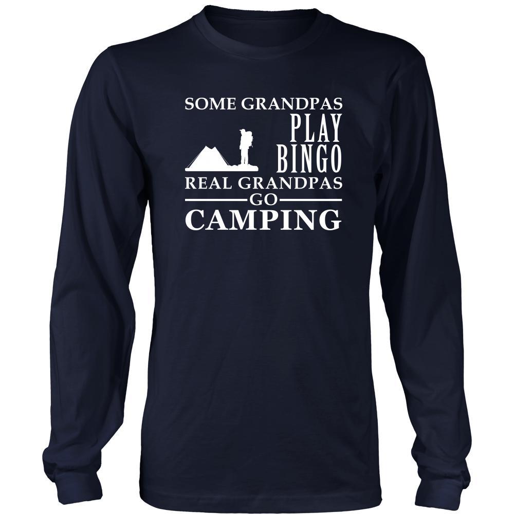 Camping Shirt Some Grandpas play bingo, real Grandpas go Camping Family Hobby-T-shirt-Teelime | shirts-hoodies-mugs
