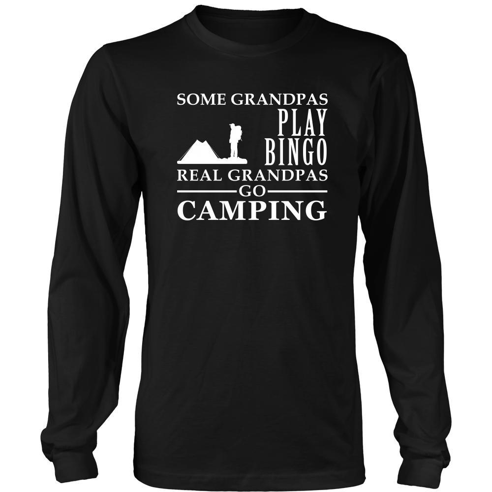 Camping Shirt Some Grandpas play bingo, real Grandpas go Camping Family Hobby-T-shirt-Teelime | shirts-hoodies-mugs