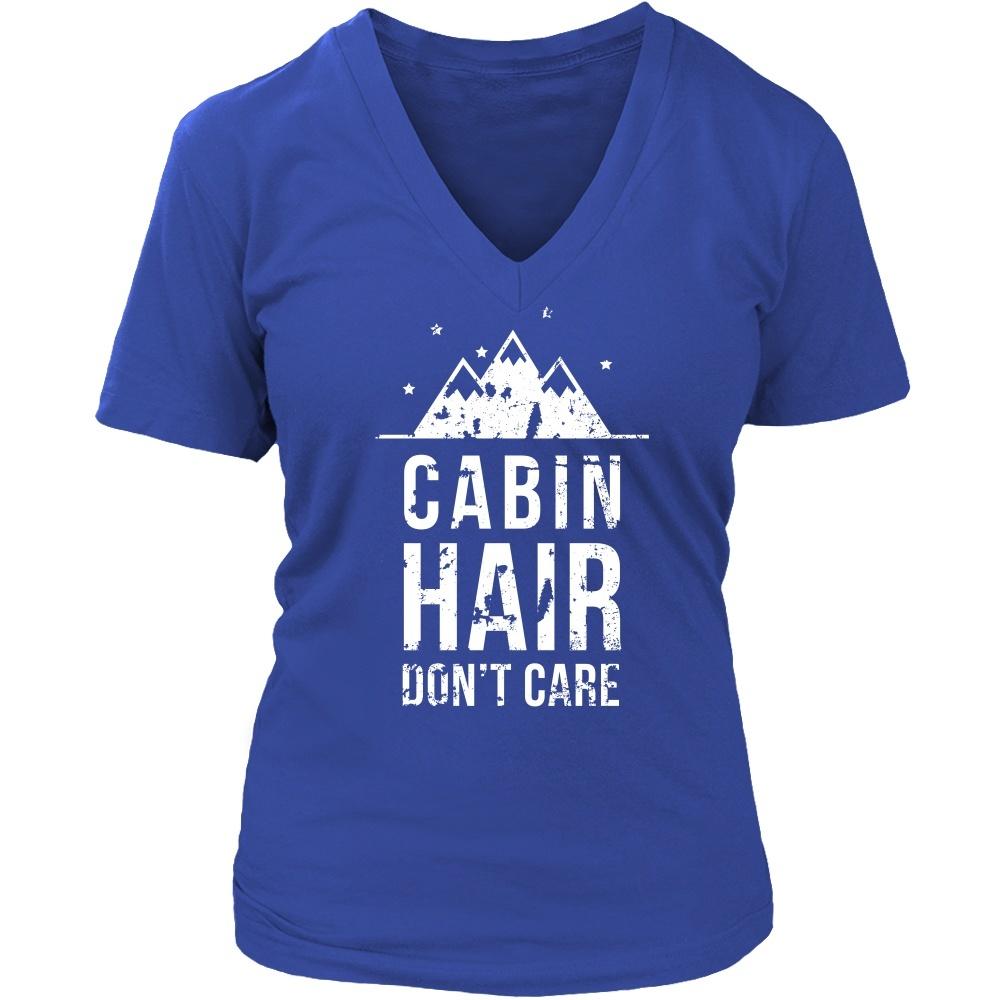 Camping T Shirt - Cabin hair don't care-T-shirt-Teelime | shirts-hoodies-mugs