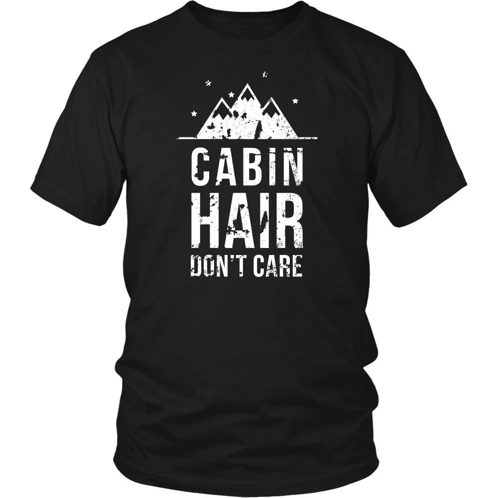 Camping T Shirt - Cabin hair don't care-T-shirt-Teelime | shirts-hoodies-mugs