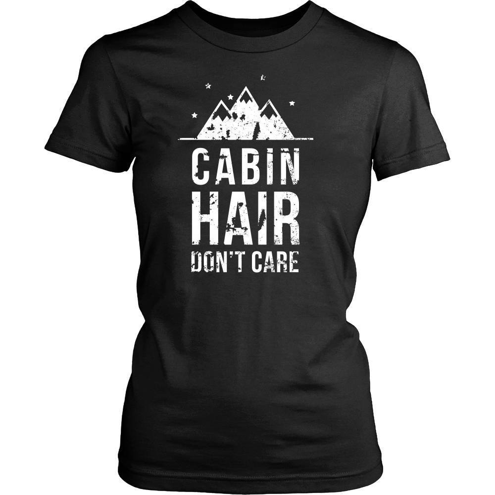 Camping T Shirt - Cabin hair don't care-T-shirt-Teelime | shirts-hoodies-mugs