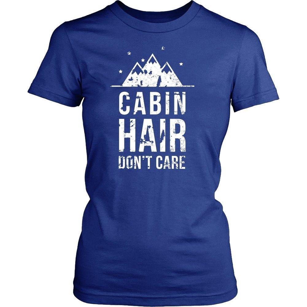 Camping T Shirt - Cabin hair don't care-T-shirt-Teelime | shirts-hoodies-mugs