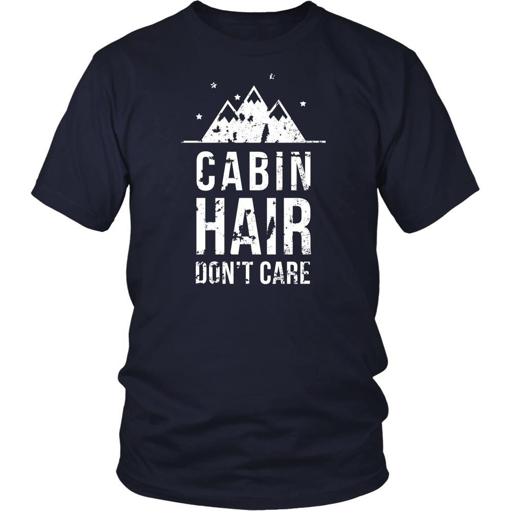 Camping T Shirt - Cabin hair don't care-T-shirt-Teelime | shirts-hoodies-mugs