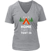 Camping T Shirt - Home is where the tent is-T-shirt-Teelime | shirts-hoodies-mugs