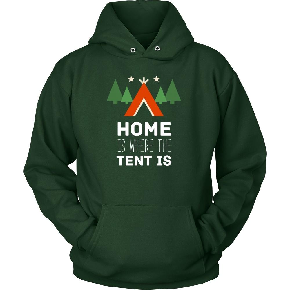 Camping T Shirt - Home is where the tent is-T-shirt-Teelime | shirts-hoodies-mugs