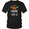 Camping T Shirt - Home is where the tent is-T-shirt-Teelime | shirts-hoodies-mugs