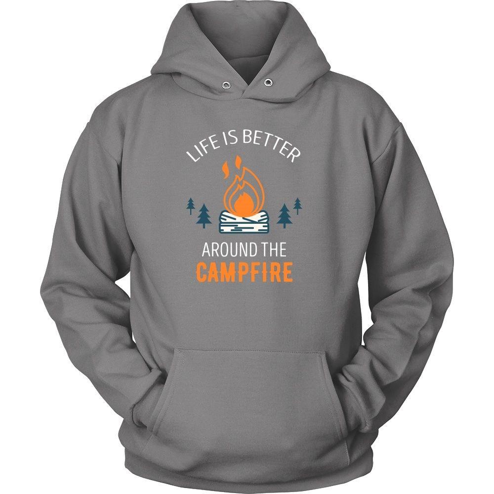 Camping T Shirt - Life is better around the campfire-T-shirt-Teelime | shirts-hoodies-mugs