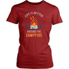 Camping T Shirt - Life is better around the campfire-T-shirt-Teelime | shirts-hoodies-mugs