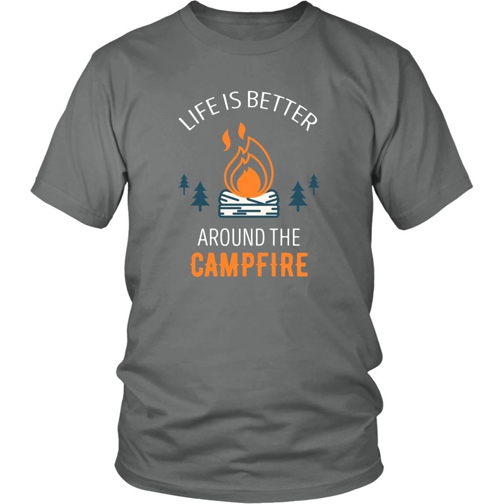 Camping T Shirt - Life is better around the campfire