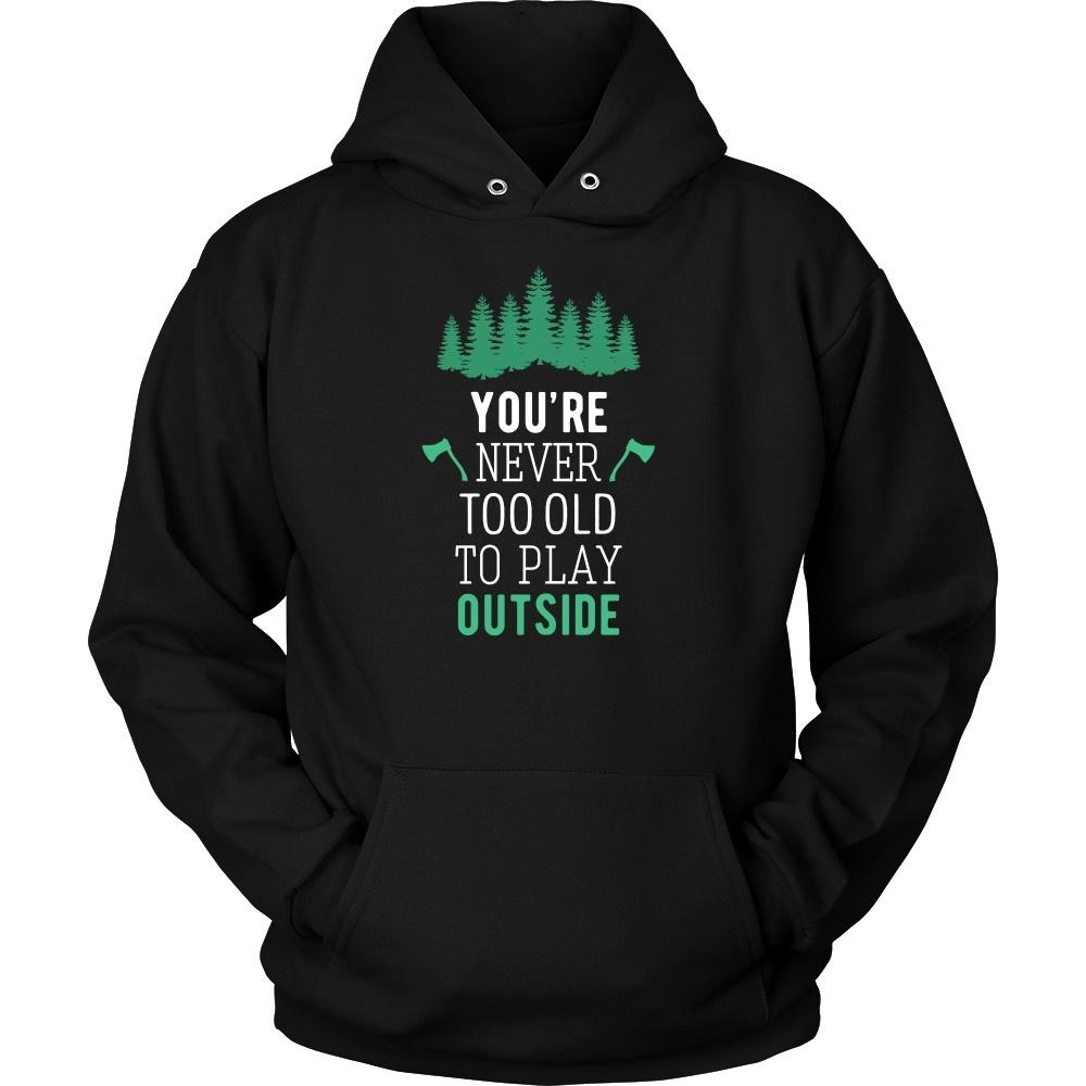 Camping T Shirt - You're never too old to play outside-T-shirt-Teelime | shirts-hoodies-mugs