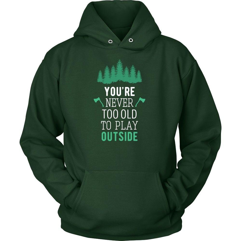 Camping T Shirt - You're never too old to play outside-T-shirt-Teelime | shirts-hoodies-mugs