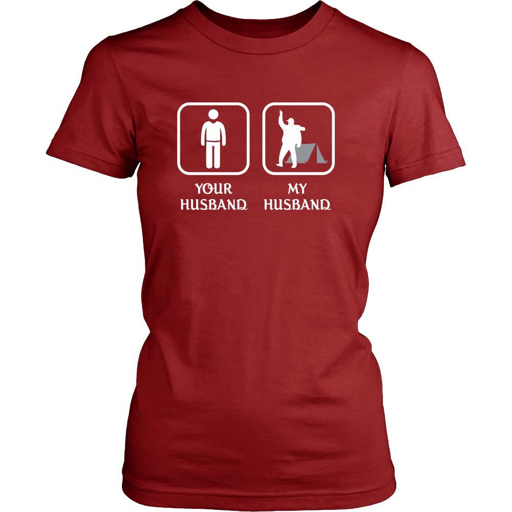 Camping - Your husband My husband - Mother's Day Hobby Shirt-T-shirt-Teelime | shirts-hoodies-mugs