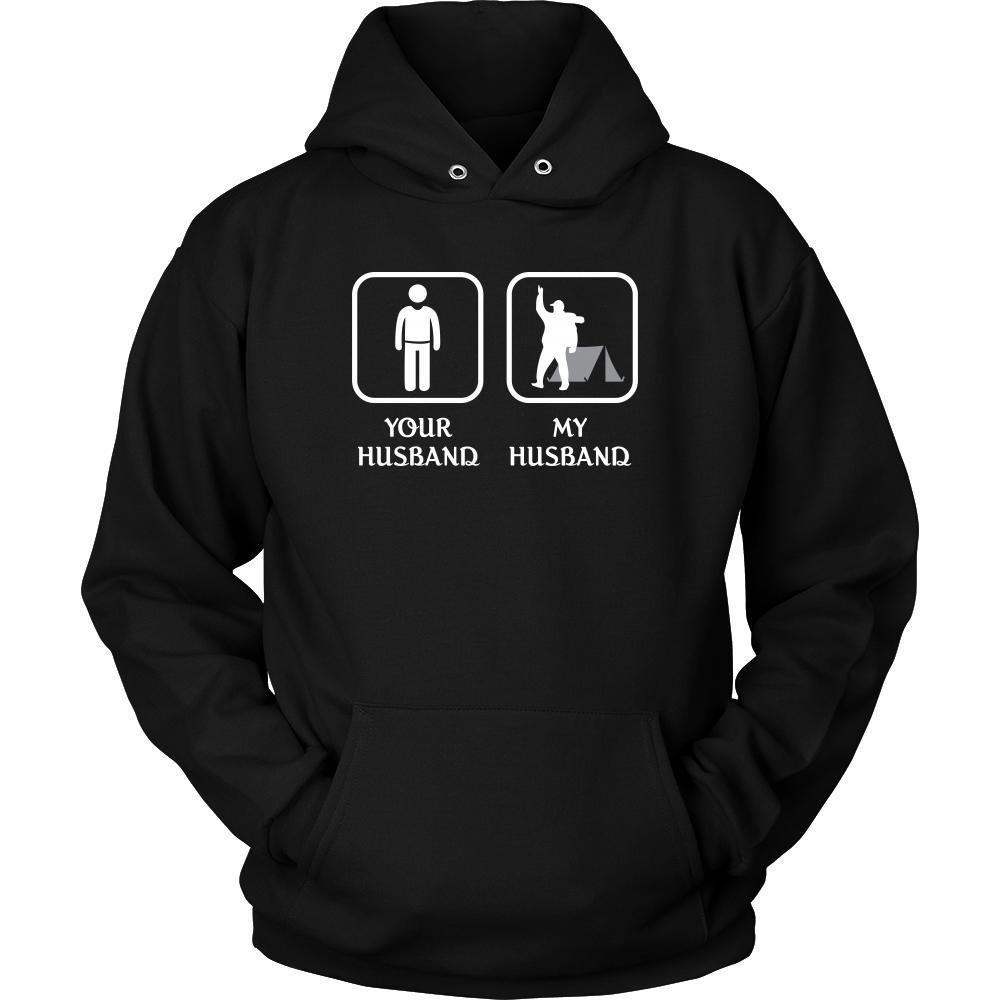 Camping - Your husband My husband - Mother's Day Hobby Shirt-T-shirt-Teelime | shirts-hoodies-mugs