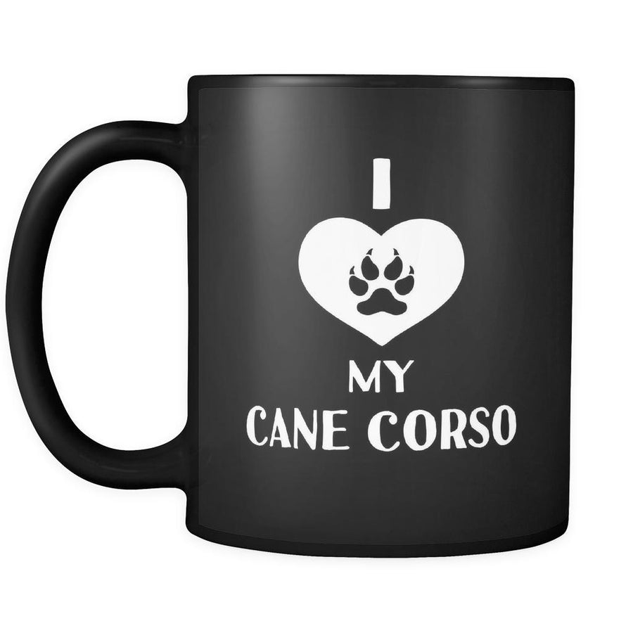 Cane Corso I Love My Cane Corso 11oz Black Mug-Drinkware-Teelime | shirts-hoodies-mugs