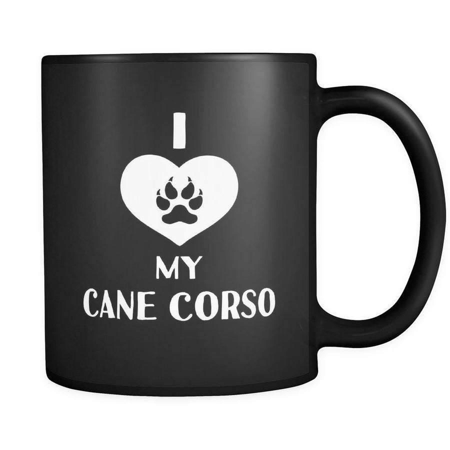 Cane Corso I Love My Cane Corso 11oz Black Mug-Drinkware-Teelime | shirts-hoodies-mugs