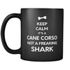 Cane Corso It's A Cane Corso Not A Shark 11oz Black Mug-Drinkware-Teelime | shirts-hoodies-mugs