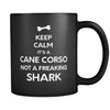 Cane Corso It's A Cane Corso Not A Shark 11oz Black Mug-Drinkware-Teelime | shirts-hoodies-mugs