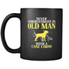Cane corso Never underestimate an old man with a Cane corso 11oz Black Mug-Drinkware-Teelime | shirts-hoodies-mugs