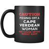Cape Verdean Caution Pissing Off A Cape Verdean Woman May Cause Severe Bodily Harm 11oz Black Mug-Drinkware-Teelime | shirts-hoodies-mugs