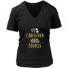 Caregiver Shirt - 49% Caregiver 51% Badass Profession-T-shirt-Teelime | shirts-hoodies-mugs