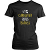 Caregiver Shirt - 49% Caregiver 51% Badass Profession-T-shirt-Teelime | shirts-hoodies-mugs