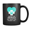 Caring for animals isn't what I do, it's who I am! mug - Vet Nurse coffee mug Veterinary coffee cup Black (11oz)-Drinkware-Teelime | shirts-hoodies-mugs