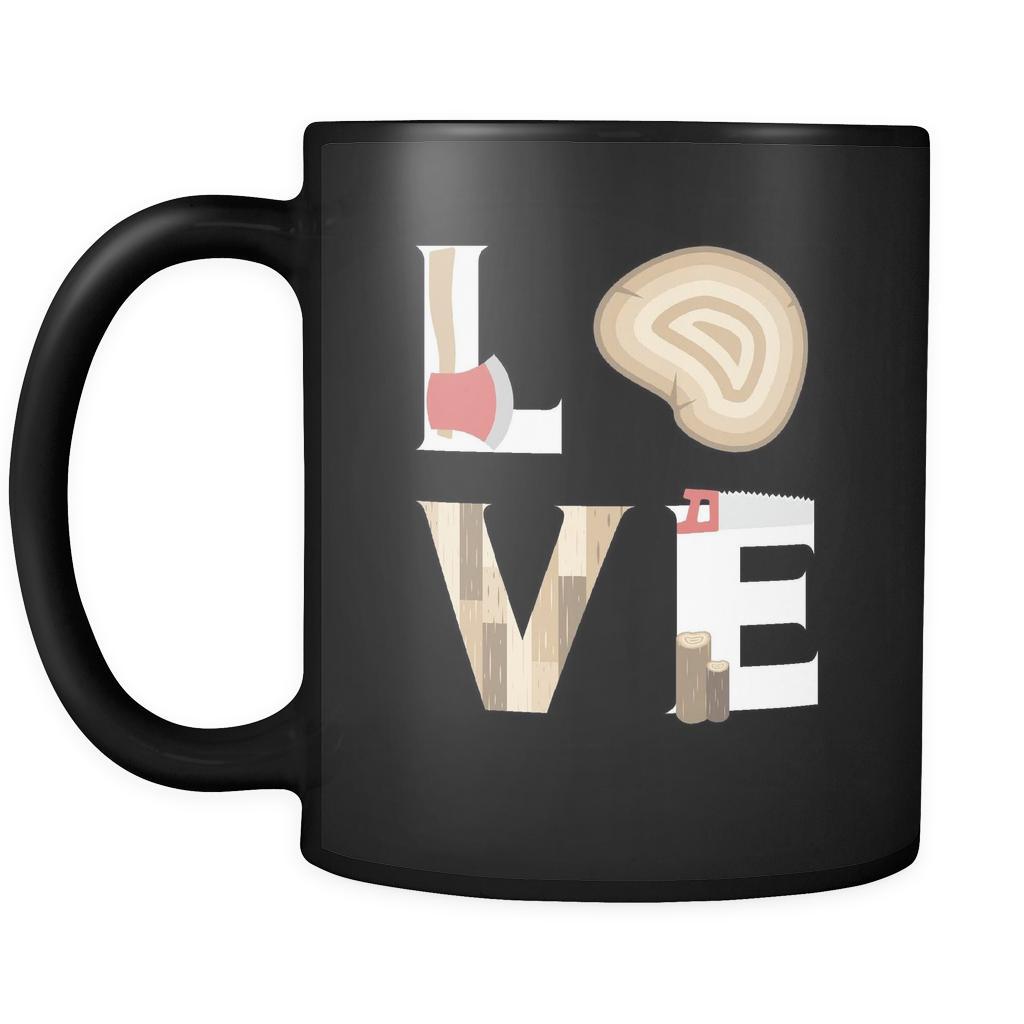 Carpenter - LOVE Carpenter - 11oz Black Mug-Drinkware-Teelime | shirts-hoodies-mugs