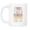 Carpenter Mug - Awesome Carpenter-Drinkware-Teelime | shirts-hoodies-mugs