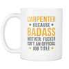 Carpenter mugs - Badass Carpenter-Drinkware-Teelime | shirts-hoodies-mugs